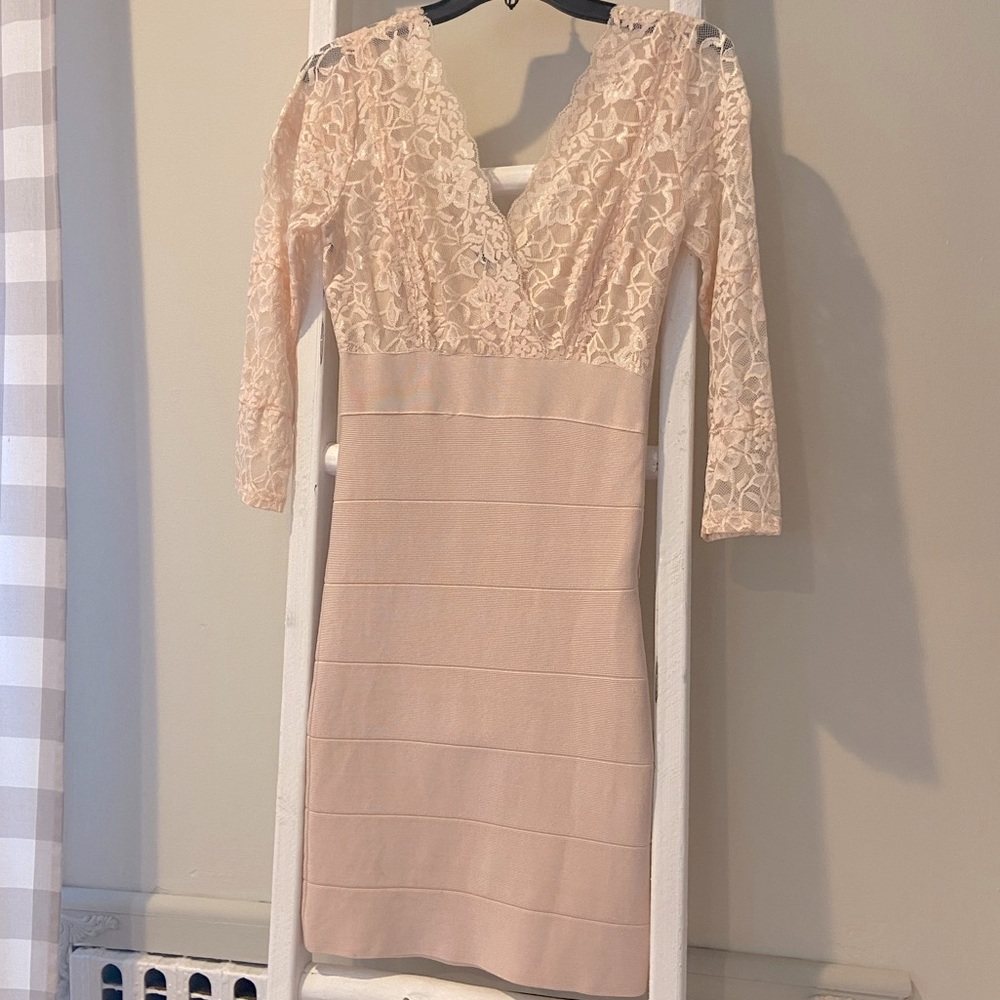 Bebe Lace Bodycon Dress